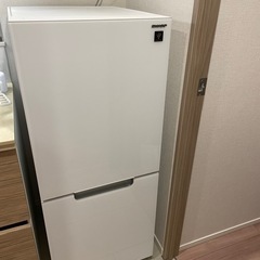 冷蔵庫 SHARP クリアホワイト SJ-GD15G-W[152L/2ドア/右開き/ 左開き付け替えタイプ]