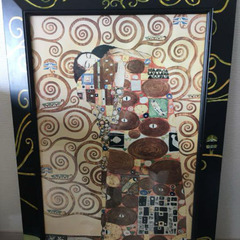 【美品】クリムトの壁掛け絵画　大型の画像
