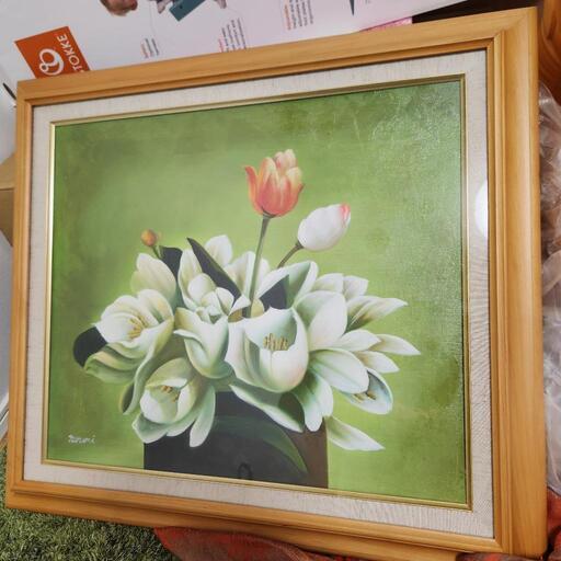 絵画　花