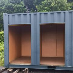 【20ft 4部屋シャッター コンテナ①】 7tユニック車で配送可能 (株)トラストカーゴ 印西コンテナ販売所の画像