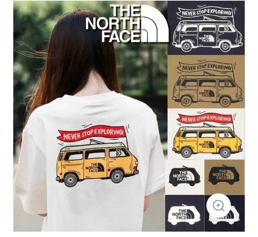 未着用　ザノースフェイス Tシャツ NEVER STOP Lサイズ
