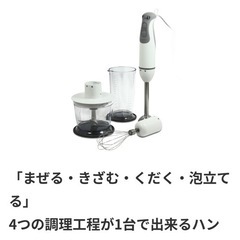 美品❣️ハイローズハンドブレンダー取説付き‼️