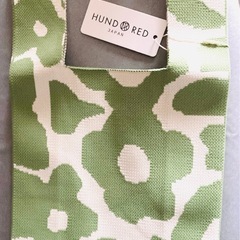 新品☆  ニットバッグ フラワー　グリーン　スモーキーグリーンの画像