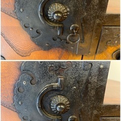 【GO-168】階段箪笥 タンス 両面 両側 引き出し 和家具 収納家具 昭和レトロ アンティーク ヴィンテージの画像