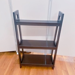 8AG3 家具 棚 本棚 木目調 3段 茶色 インテリア の画像
