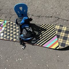 SALOMON スノーボード 154cm フラット バインディング・ボード 2点セット サロモン ビンディング IGNIO 板  札幌市白石区 白石店 の画像