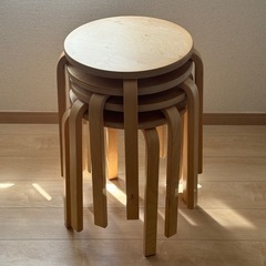 丸椅子　4個セット の画像