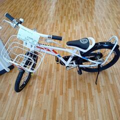 ★ジモティ割あり★ 子供用自転車　白　18インチ　クリーニング済...