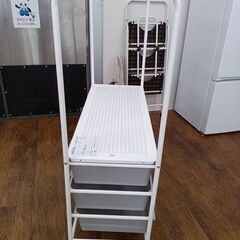 ★ジモティ割あり★  ハンガーラック ホワイト×グレー H115×D38×W94 クリーニング済み MT2094の画像