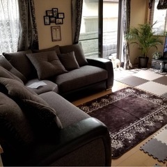 ソファ　5人掛けソファ　コーナーソファ　布製ソファ