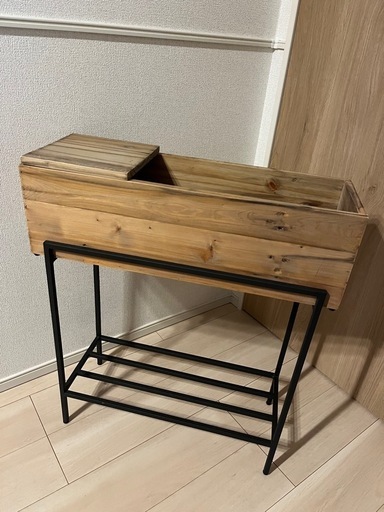 【美品】プランタースタンド 脚付き 木製 Botanique(おまけ付き)