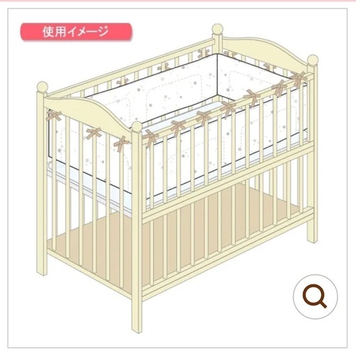 西松屋ミニベッドガード (ひゃく) 浅草橋のベビー用品《ベビーベッド