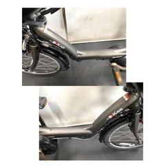 1都4県全域送料無料　業界最長12ヶ月保証　電動アシスト自転車 ヤマハ パスキッス 20インチ 子供乗せ 新型アシスト 人気　g324の画像