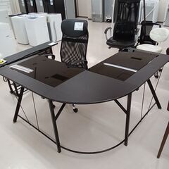 ★ジモティ割あり★  L字デスク ブラック W150×D150×...