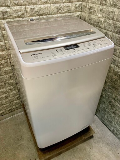 大阪送料無料★3か月保障付き★洗濯機★2021年★ハイセンス★7.5kg★HW-DG75A★S-495