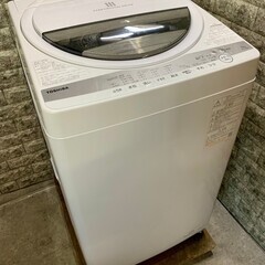 【美品】大阪送料無料★3か月保障付き★洗濯機★2021年★東芝★6kg★AW-6G9★S-496