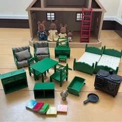 シルバニアファミリー　 おうち　人形　家具　バス　セットの画像