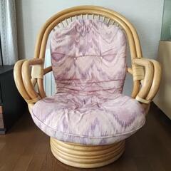 籐製回転椅子差し上げます(決まりました)