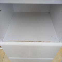 ★ジモティ割あり★  ランドリーシェルフ 白 H40×D40×W180 クリーニング済み OJ5629の画像