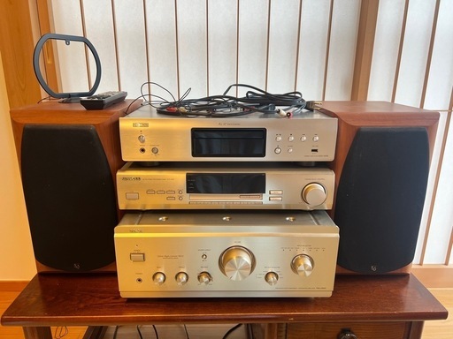 【GO-180】DENON プリメインアンプ PMA-2000II CDプレーヤー DCD-755RE KENWOOD FM/AMチューナー KTF-3010 Infinity スピーカー Alpha20