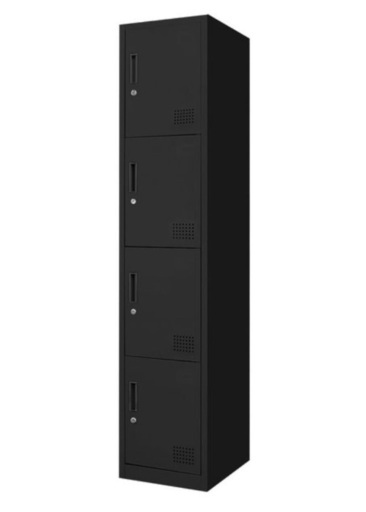 先着順！ スチールロッカー 4段 黒 ！