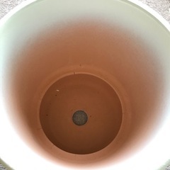 （白/内側ピンク・陶器・ノーマル）胡蝶蘭が入っていた鉢の画像