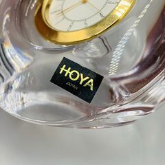 HOYA クリスタル置き時計の画像