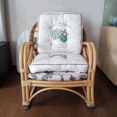 籐製椅子差し上げます(決まりました)