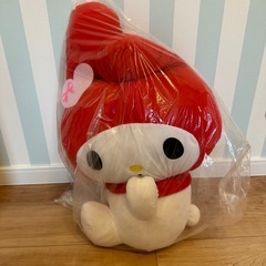 【新品未使用】マイメロ超超BIGぬいぐるみ　クッション　お菓子コンテナ　その他の画像