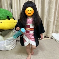 禰󠄀豆子　コスプレ　ハロウィン　2歳の画像