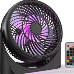 [新品未使用品]　リモコン付き8インチテーブルファン、USBデス...