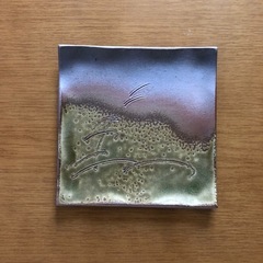 未使用半右衛門　窯　陶器角皿2点の画像