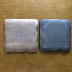未使用半右衛門　窯　陶器角皿2点の画像