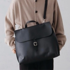 【美品】epnok  エプノック  3WAY  メッセンジャーバッグ  ブラックの画像