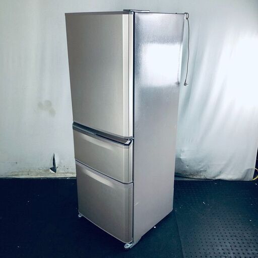 ID:rd24199 【自社配送エリア内限定】三菱 MITSUBISHI 冷蔵庫 ファミリー 中古 2015年製 3ドア 335L ピンク ファン式 右開き MR-C34Y-P  【リユース品：状態C】【送料無料】【設置費用無料】