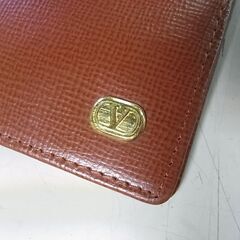【⑬】Valentino Garavani　ヴァレンティノ ガラヴァーニ　二つ折り　長財布　ウォレット　札入れ　ブラウンの画像