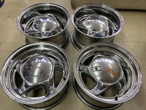 KMC WHEEL 社外ホイール 15インチ 8j PCD139.7 オフセット マイナス10★4本セット！
