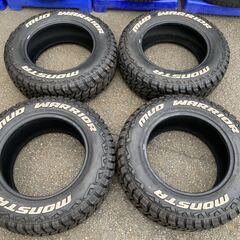 MTタイヤホワイトレター4本セット!!MONSTA MUD WA...