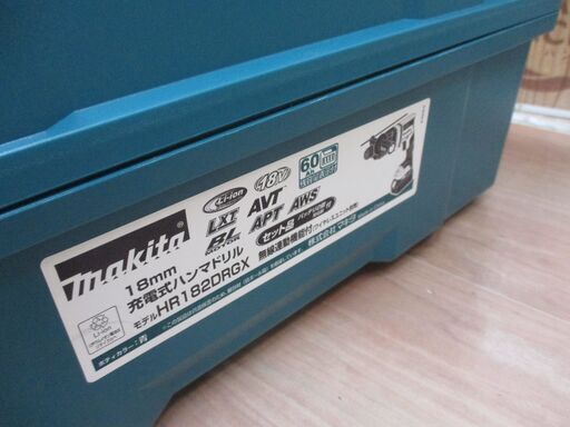 マキタ makita HR182DRGX ハンマドリル 未使用品 バッテリ18V 6.0Ah二個/充電器付き 【ハンズクラフト宜野湾店