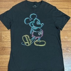 ネオン　ミッキーtシャツ Disney ブラック