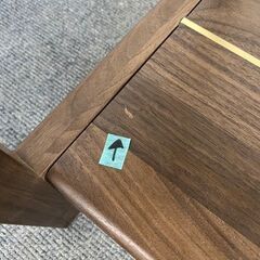 YESWOOD コンソールテーブル 無垢材 ウォールナット 幅120/奥行き35cm リビング 玄関 クラシック モダン 収納 中古家具 店頭引取歓迎 R8673の画像