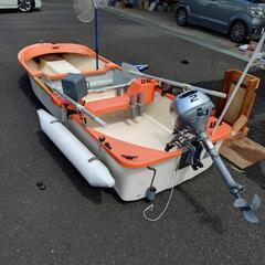 ダイケイ3分割ボート　ホンダ 2馬力 4サイクルエンジン　フル装備です！の画像