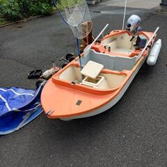 ダイケイ3分割ボート　ホンダ 2馬力 4サイクルエンジン　フル装備です！の画像