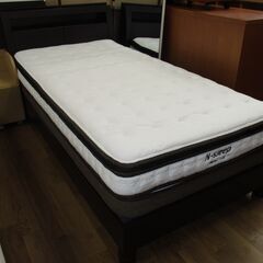 R450 NITORI シングルベッド、N-Sleep Hard Ⅱ CR マットレスセット、幅98cm Used