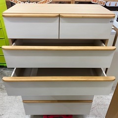 【愛品館 江戸川店 衣類収納】NITORI（ニトリ）6段 ハイチェスト ID:155-051446-007の画像