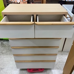 【愛品館 江戸川店 衣類収納】NITORI（ニトリ）6段 ハイチェスト ID:155-051446-007の画像