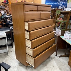 【愛品館 江戸川店 衣類収納】サンウッディ 7段 ハイチェスト ID:155-051444-007の画像