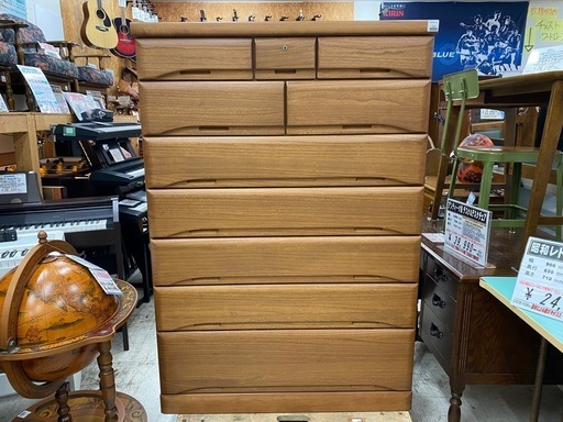 【愛品館 江戸川店 衣類収納】サンウッディ 7段 ハイチェスト ID:155-051444-007