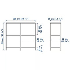 IKEA ヴィットショー シェルフ 棚 ブラック    の画像