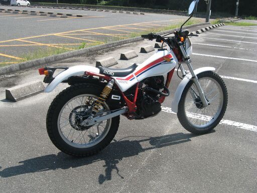 ホンダ　TLR200　東広島市　昭和のバイクですが！キレイにしてみました！実動で6速です！